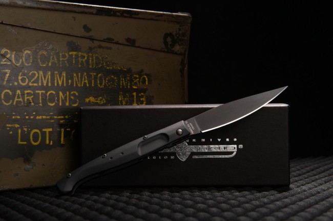 Extrema Ratio RESOLZA 10 Folding Knife, N690 Black, Aluminum Black